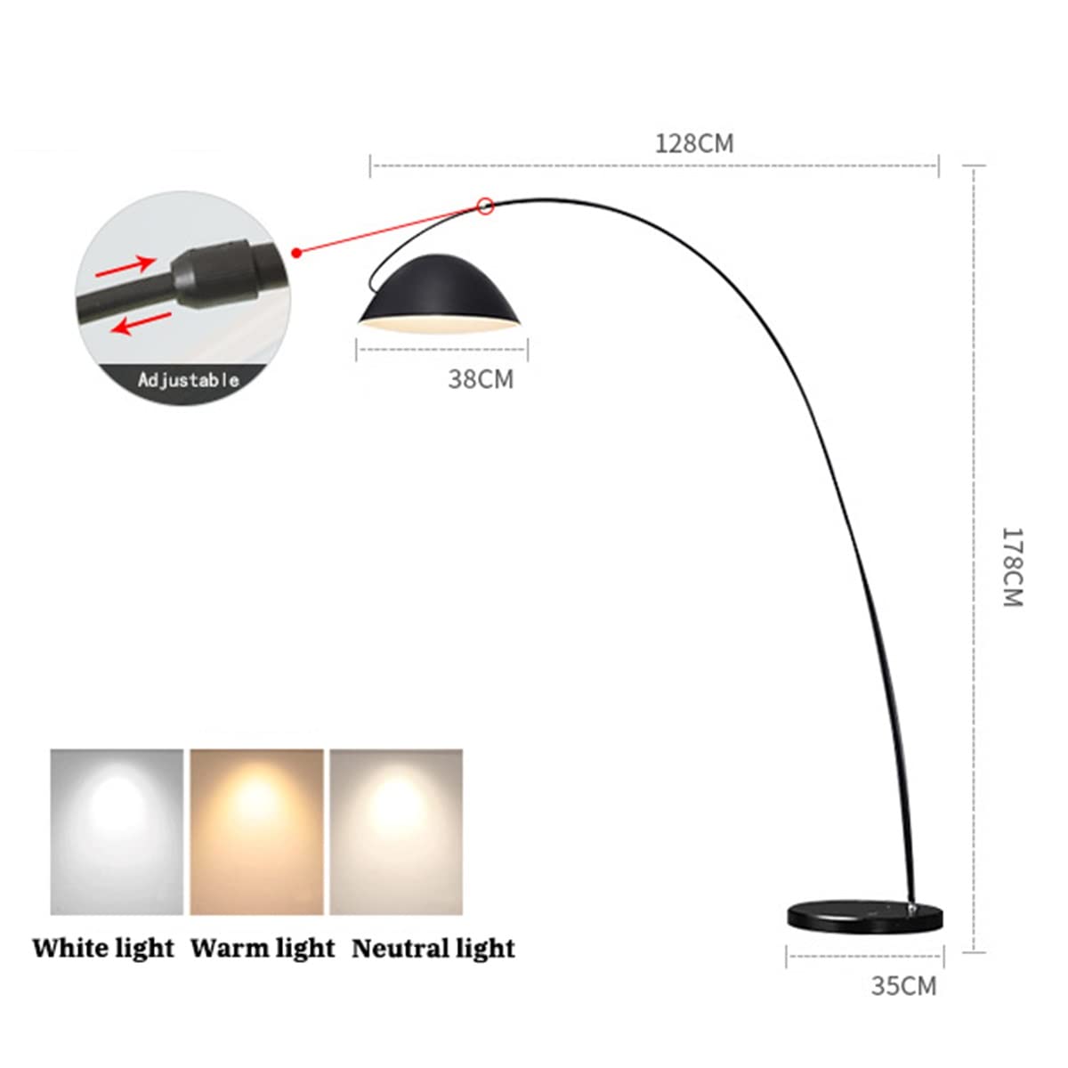 Amazon.co.jp : LEDフロアランプ スタンドライト 12W 三色調光